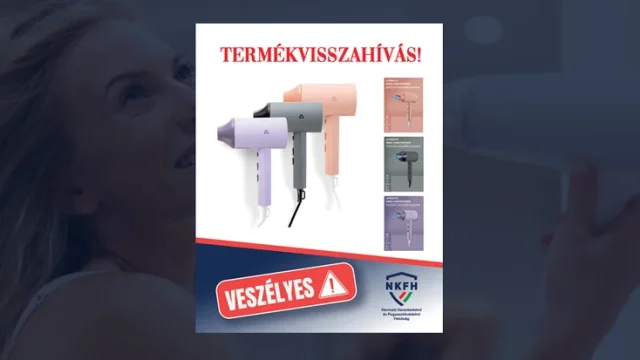 Biztonsági okokból hívja vissza az Ambiano hajszárítókat az ALDI Magyarország