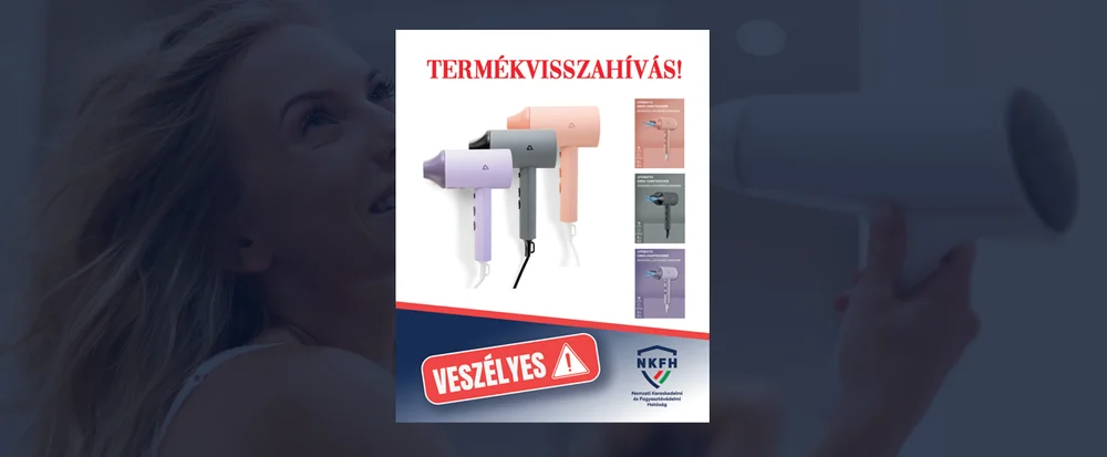 Biztonsági okokból hívja vissza az Ambiano hajszárítókat az ALDI Magyarország