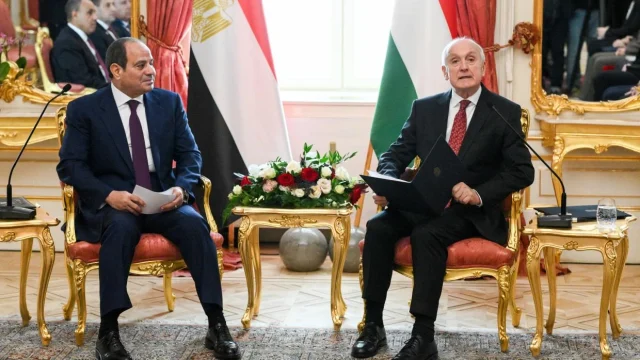 Baka András fogadta Abdel-Fattáh esz-Szíszi egyiptomi elnököt