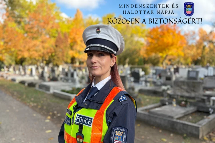 Kiemelten figyel a rendőrség a temetők környéki közlekedésre és vagyonvédelemre Győr-Moson-Sopronban