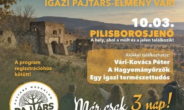 Egri csillagok kalandtúra várja a családokat Pilisborosjenőn