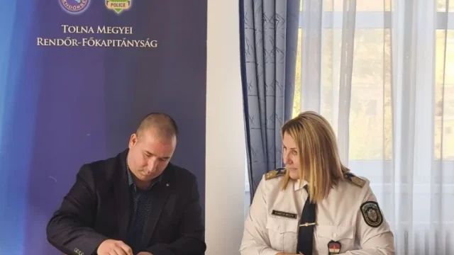 Együttműködési megállapodást írt alá a Tolna Megyei Rendőr-főkapitányság és a Kaposszekcsői Polgárőr Egyesület