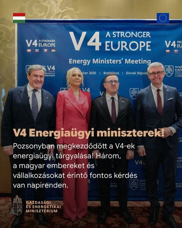 Kapitány István: Pozsonyban egyeztetnek a visegrádi országok az energiaárakról