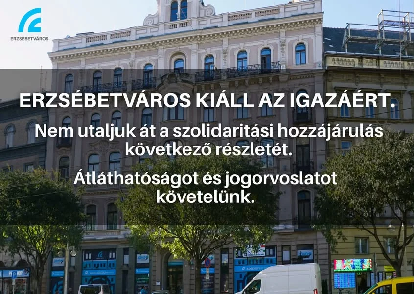 Niedermüller Péter: Nem utalja át a szolidaritási hozzájárulást Erzsébetváros