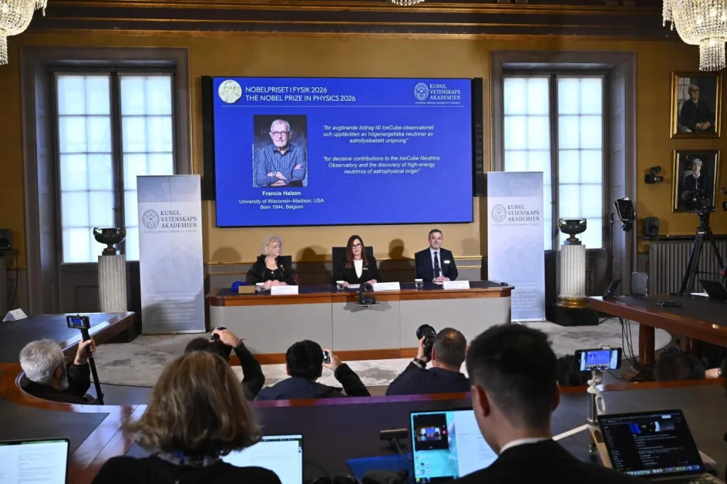 Francis Halzen részecskefizikus kapta az idei fizikai Nobel-díjat