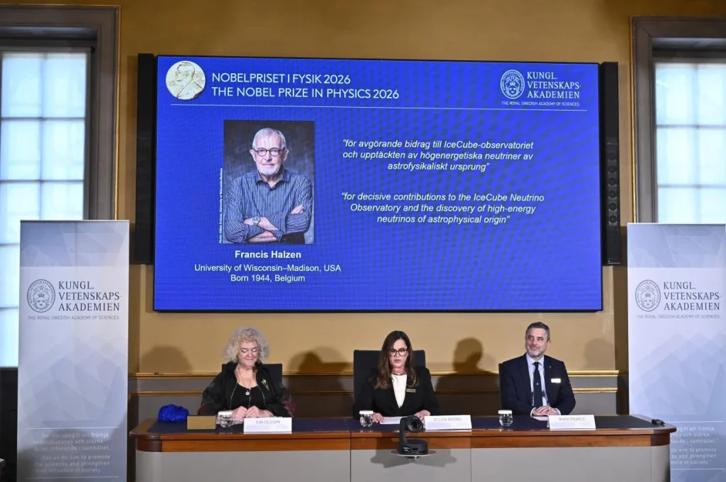 Francis Halzen részecskefizikus kapja az idei fizikai Nobel-díjat