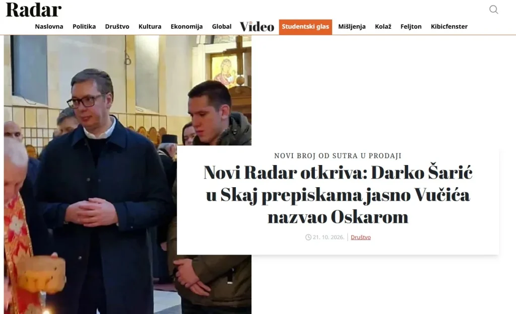 Halálosan megfenyegették a szerb politikai vezetés és a bűnözés kapcsolatáról író újságírókat