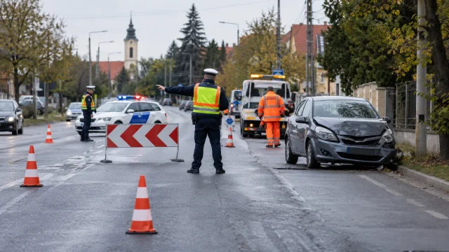 Halálos közúti baleset történt Pencen – lezárták az útszakaszt