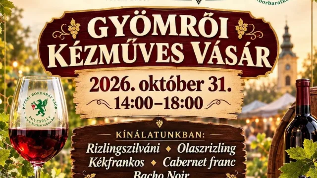 Halloweeni kézműves vásár és borkóstoló szombaton Gyömrőn