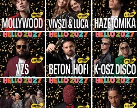 Hello 2027: Beton.Hofi és számos hazai előadó lép fel az MVM Dome szilveszteri rendezvényén