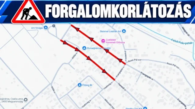 Forgalmi rend változások lépnek életbe Dunaújvárosban a temető környékén