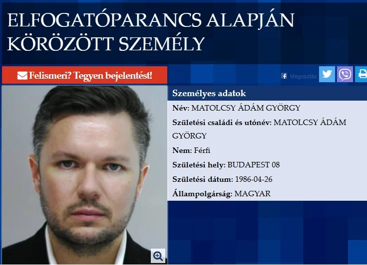 Körözést adtak ki Matolcsy Ádám és Stofa György ellen
