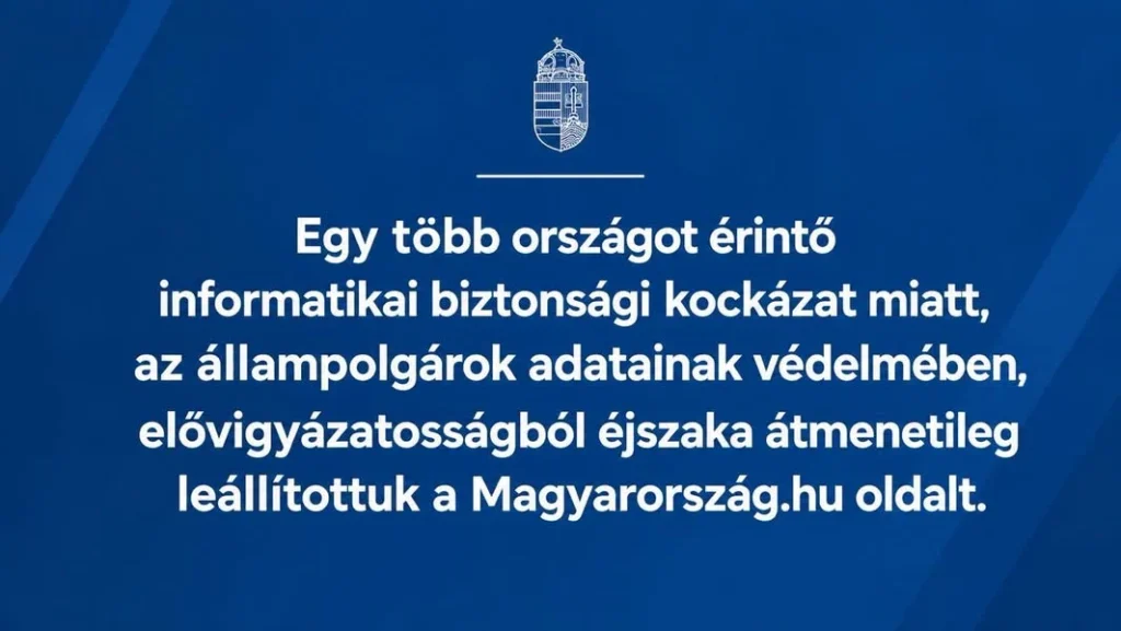 Kritikus biztonsági hiba miatt álltak le a kormányzati portálok