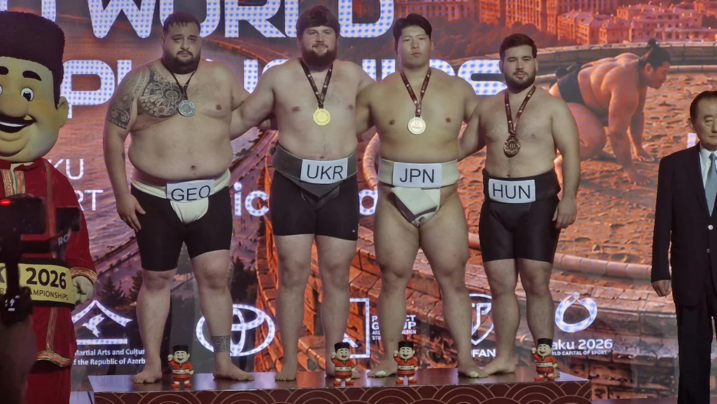 Magyar éremeső Bakuban: világbajnoki arany, ezüstök és bronz a szumó-vb-n