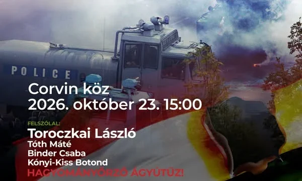 Október 23-án a Corvin közben emlékezik meg a Mi Hazánk