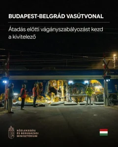 Október végén indulhat a belföldi személyforgalom a Budapest–Belgrád vasútvonalon