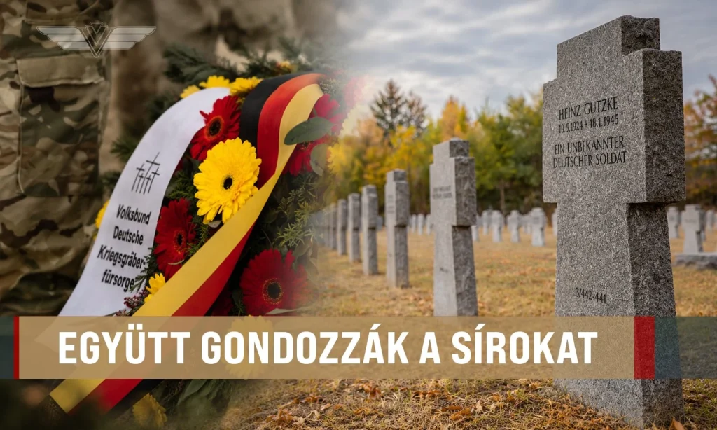 Megújult a székesfehérvári Szentlélek katonai temető a magyar és német katonák közös munkája nyomán