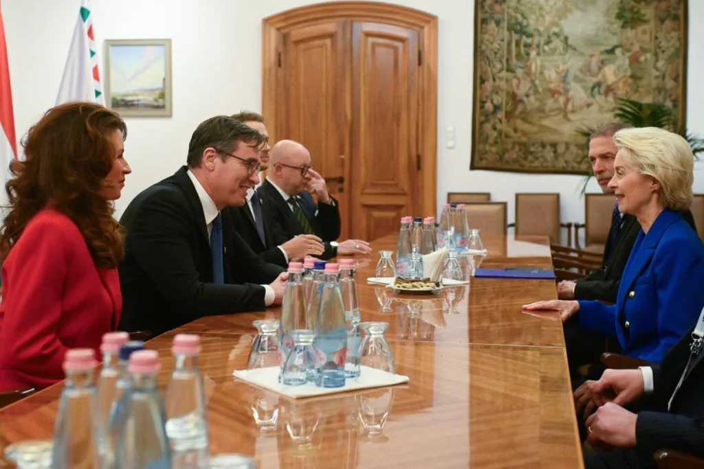 Ursula von der Leyent fogadta Karácsony Gergely a Városházán