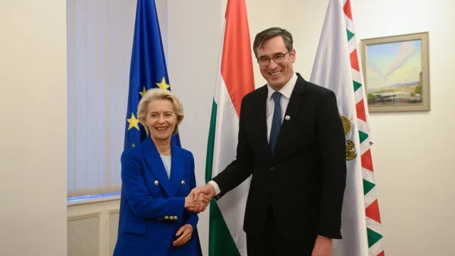Ursula von der Leyent fogadta Karácsony Gergely a Városházán