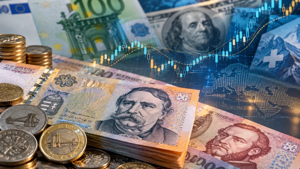 Vegyesen mozgott a forint árfolyama a főbb devizákkal szemben csütörtök reggel